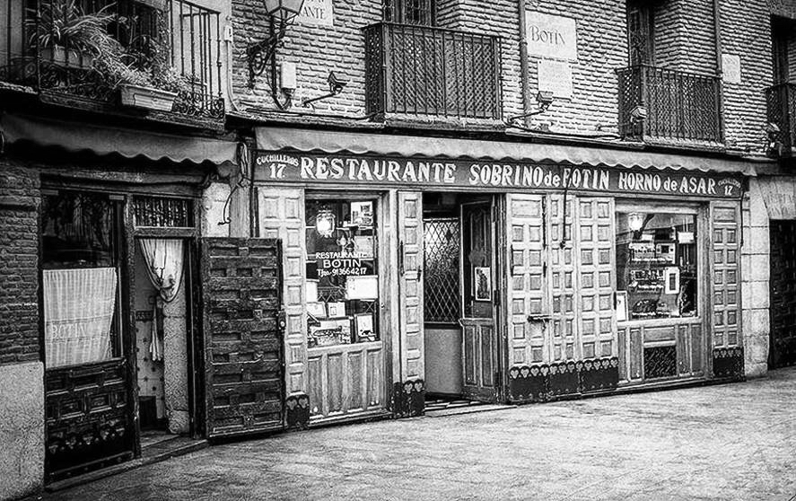 Casa Botin Restaurant, which still saves an honorary seat for Hemingway